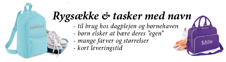 Rygsække, Tasker og Mobiltasker Med Navn