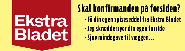 Ekstra Bladet - Plakat til konfirmation & voksne