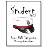 stx student plakat med navn og ramme – Min Personlige Gave1